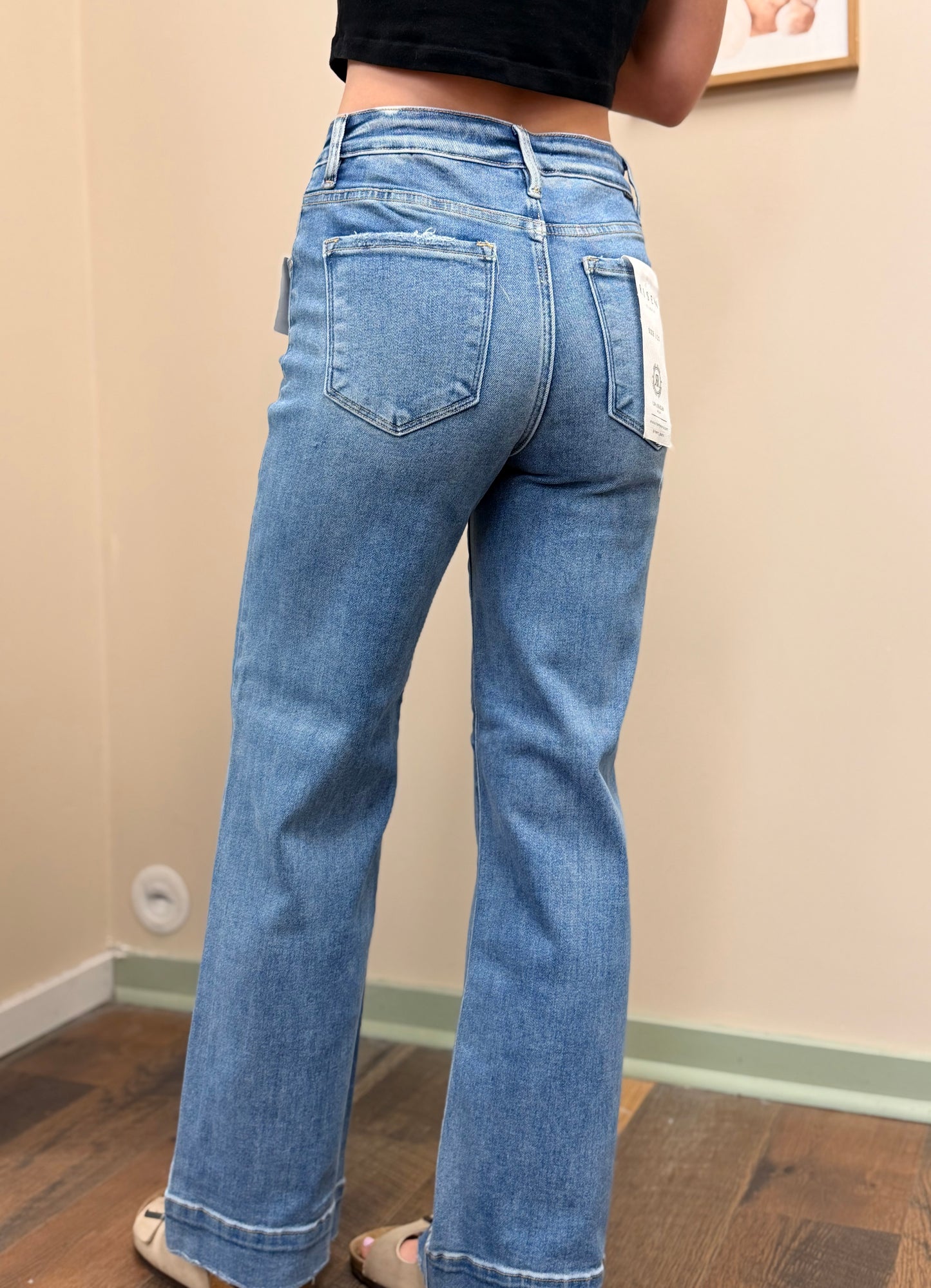Risen High Rise Straight Jean