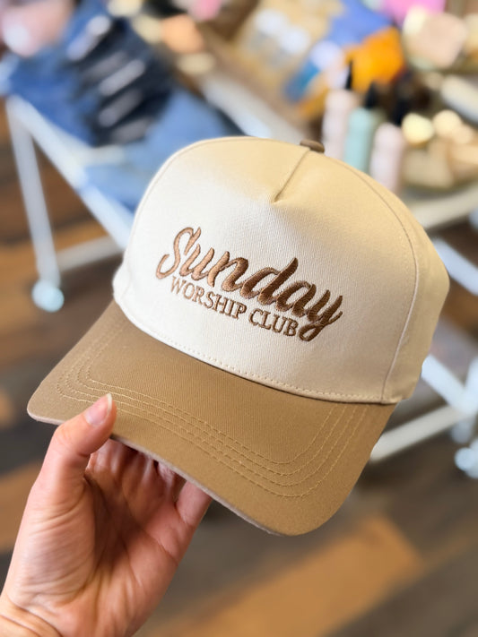 Sunday Worship Club Hat - Mocha