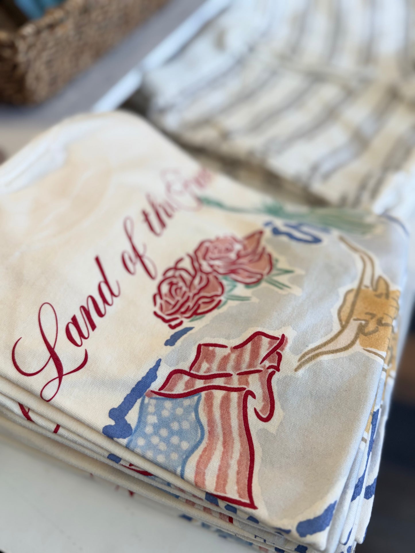 Land of the Free Watercolor T