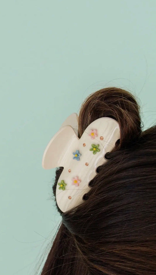 Fresh Flowers Claw Clip