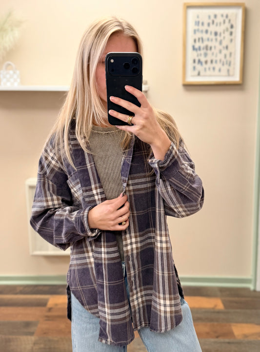 Autumn Plaid Button Up