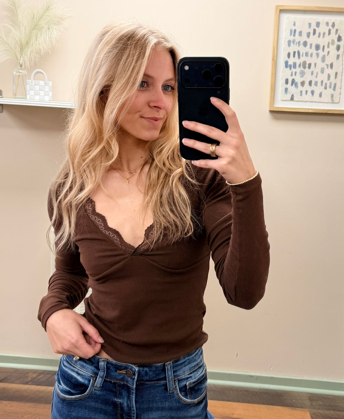 Lily Lace Trim Top