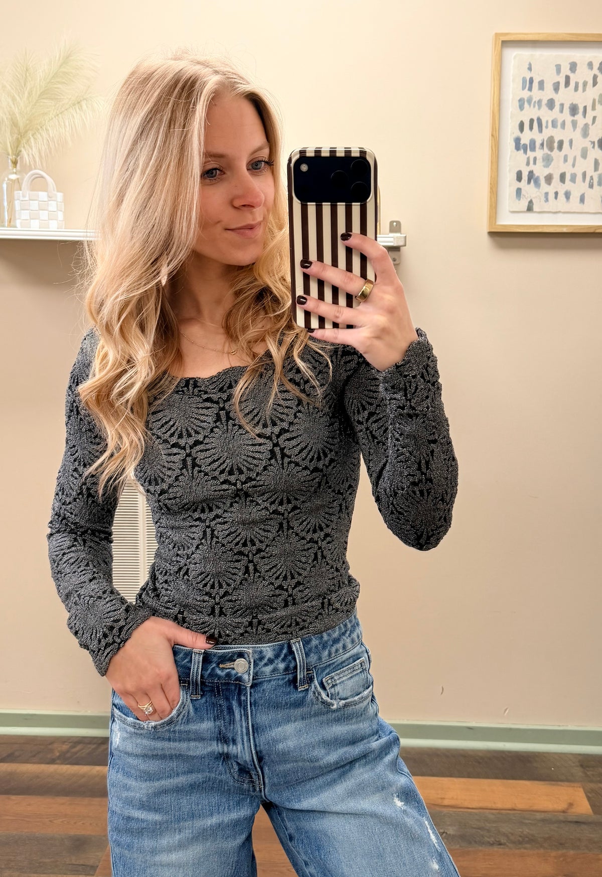 Midnight Bloom Top