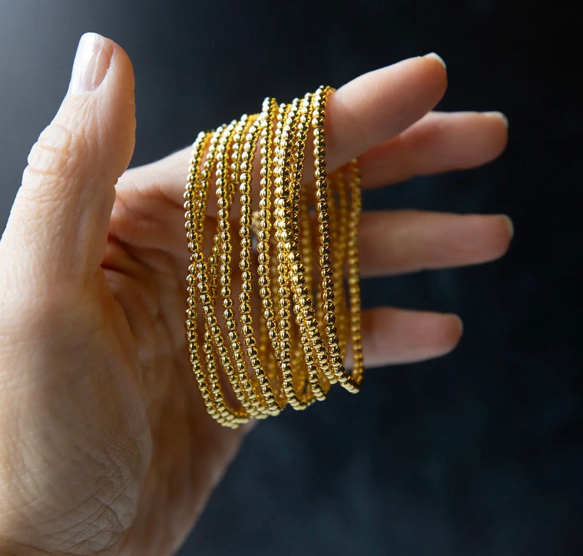 Lenny & Eva Gold Beaded Bracelet